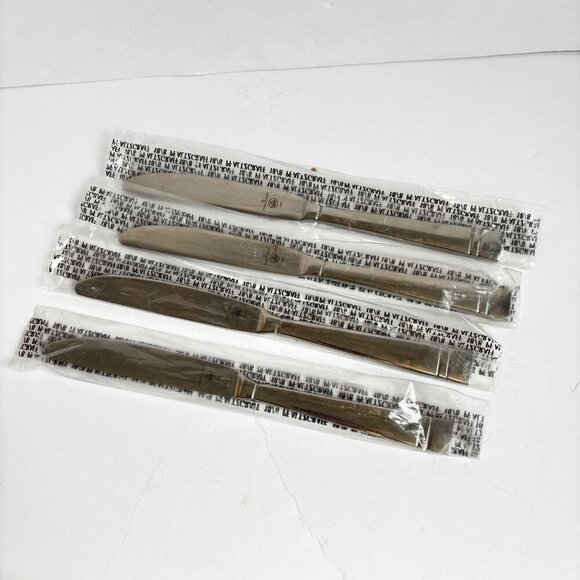 Pfaltzgraff PASSAGE Dinner Knife Knives set 4 new stainless steel New - Picture 4 of 4